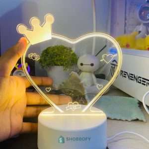 3D Love Queen Lamp